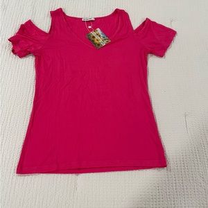 NWT Herlollychips women’s pink shirt top size large